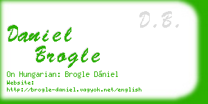 daniel brogle business card